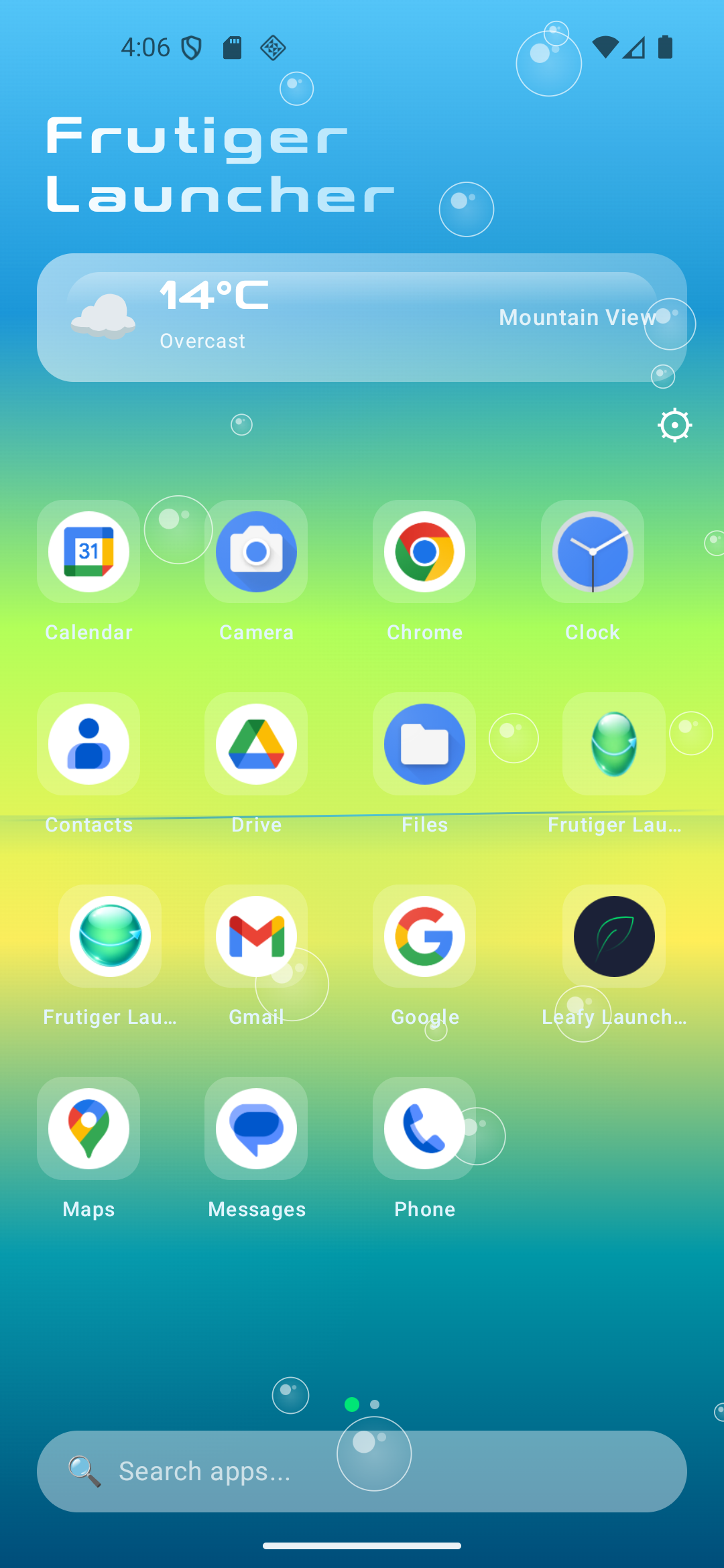 Helvetica Aqua Aero theme screenshot