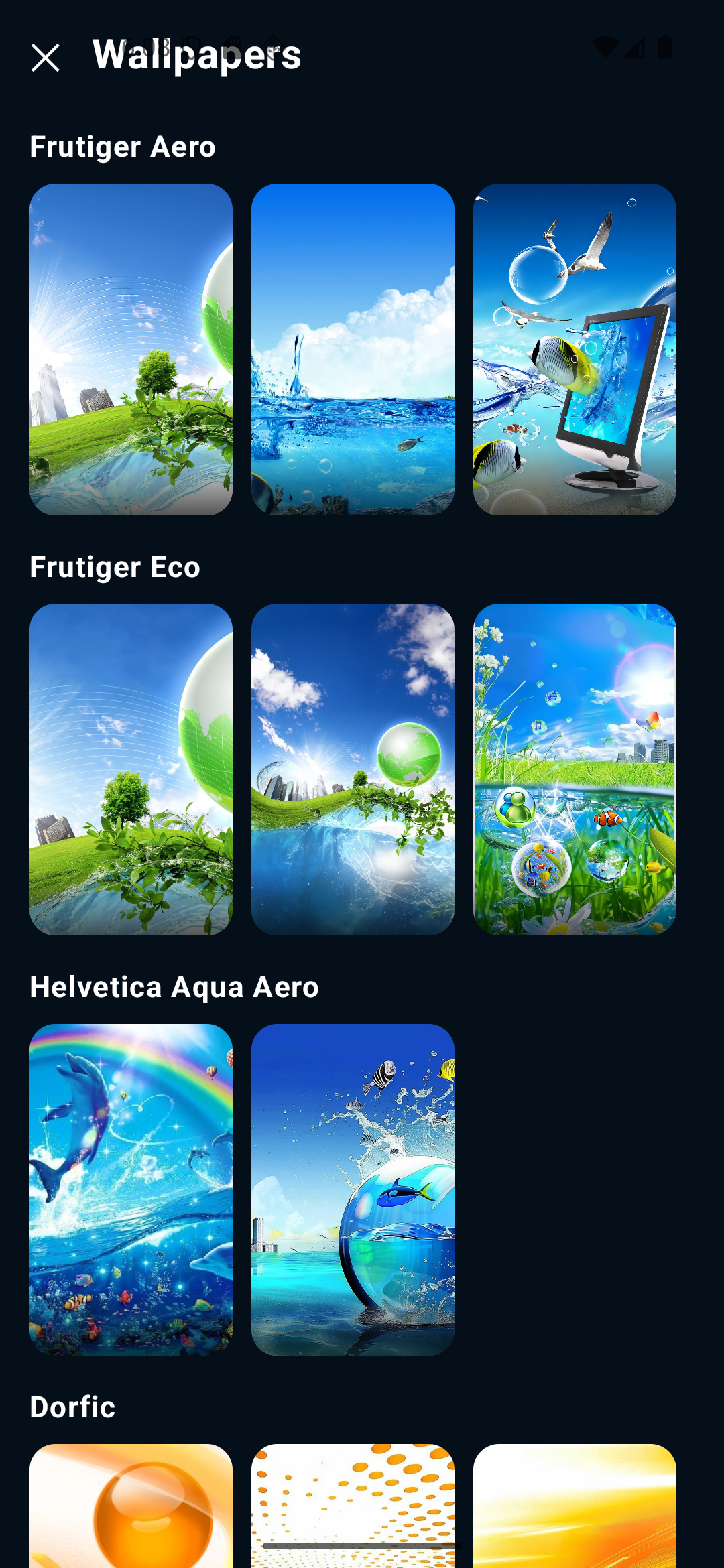 App customization screenshot